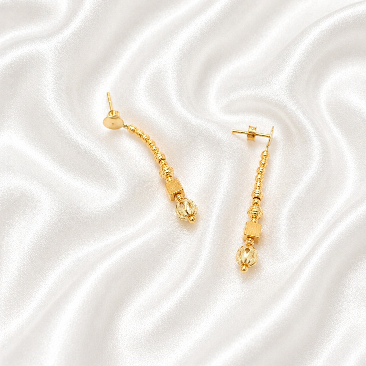 Popular Arabic Earring - 21k Gold - image 1