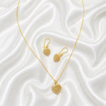 Heart Gold Half Set - 18k - image 3