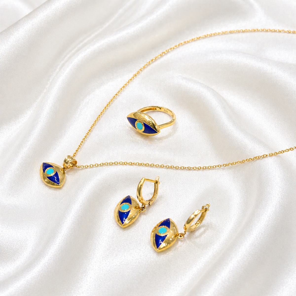Evil Eye Set - 18k - image 3