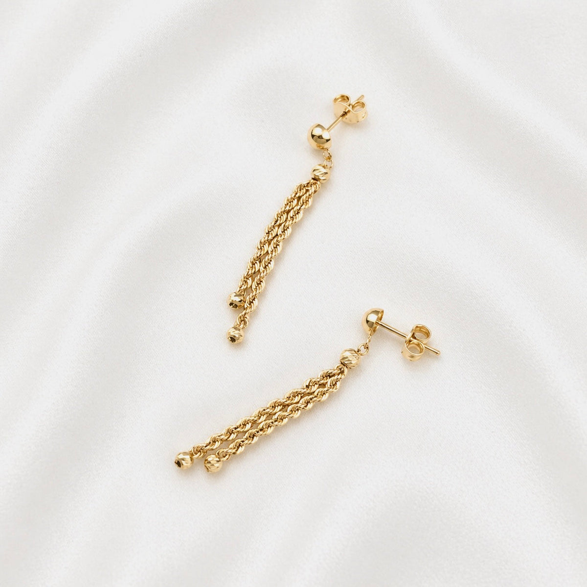 Rop Earring - Italian Desaign 18k - image 3