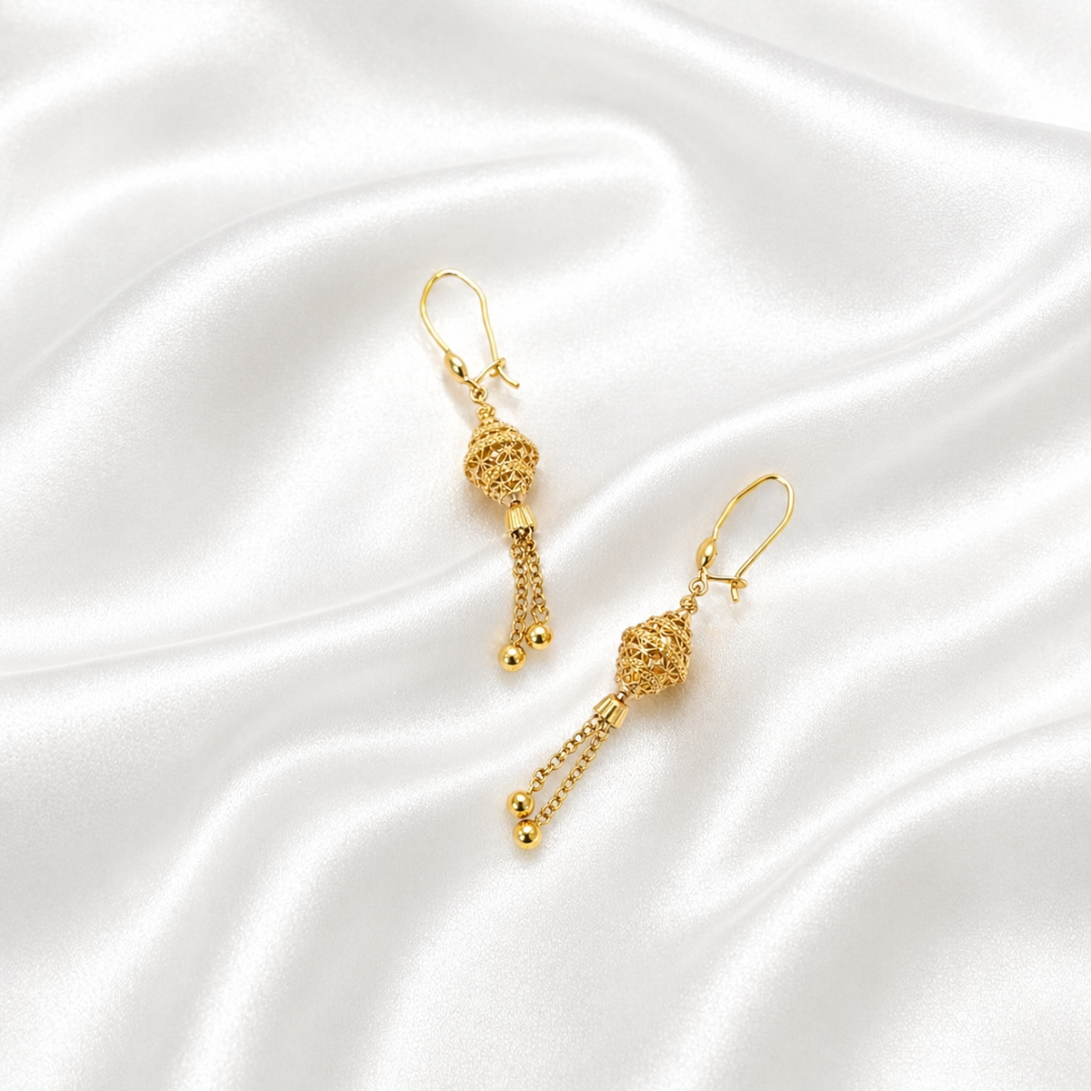 Popular Arabic Earring - 21k Gold - image 1