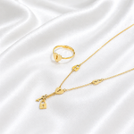 Heart Gold Half Set - 18k - image 1