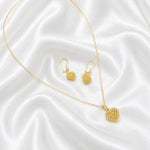 Heart Gold Half Set - 18k - image 2