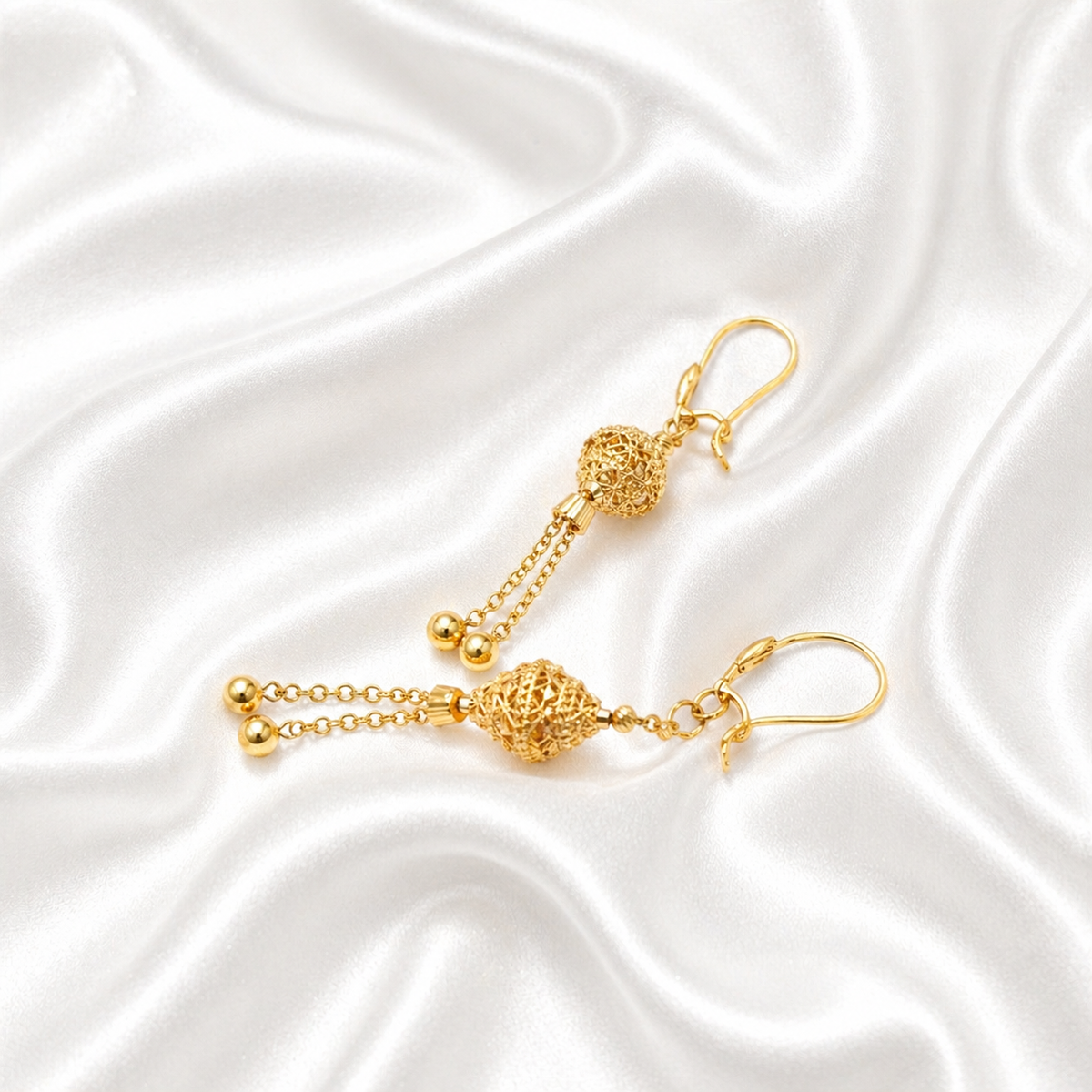 Popular Arabic Earring - 21k Gold - image 3