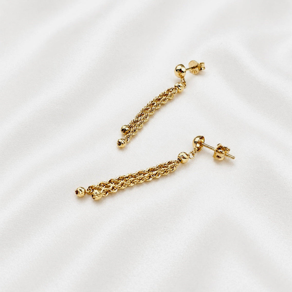 Rop Earring - Italian Desaign 18k - image 2