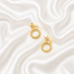 Exclusive Circular Design - Laser Cut 18k Gold - image 2