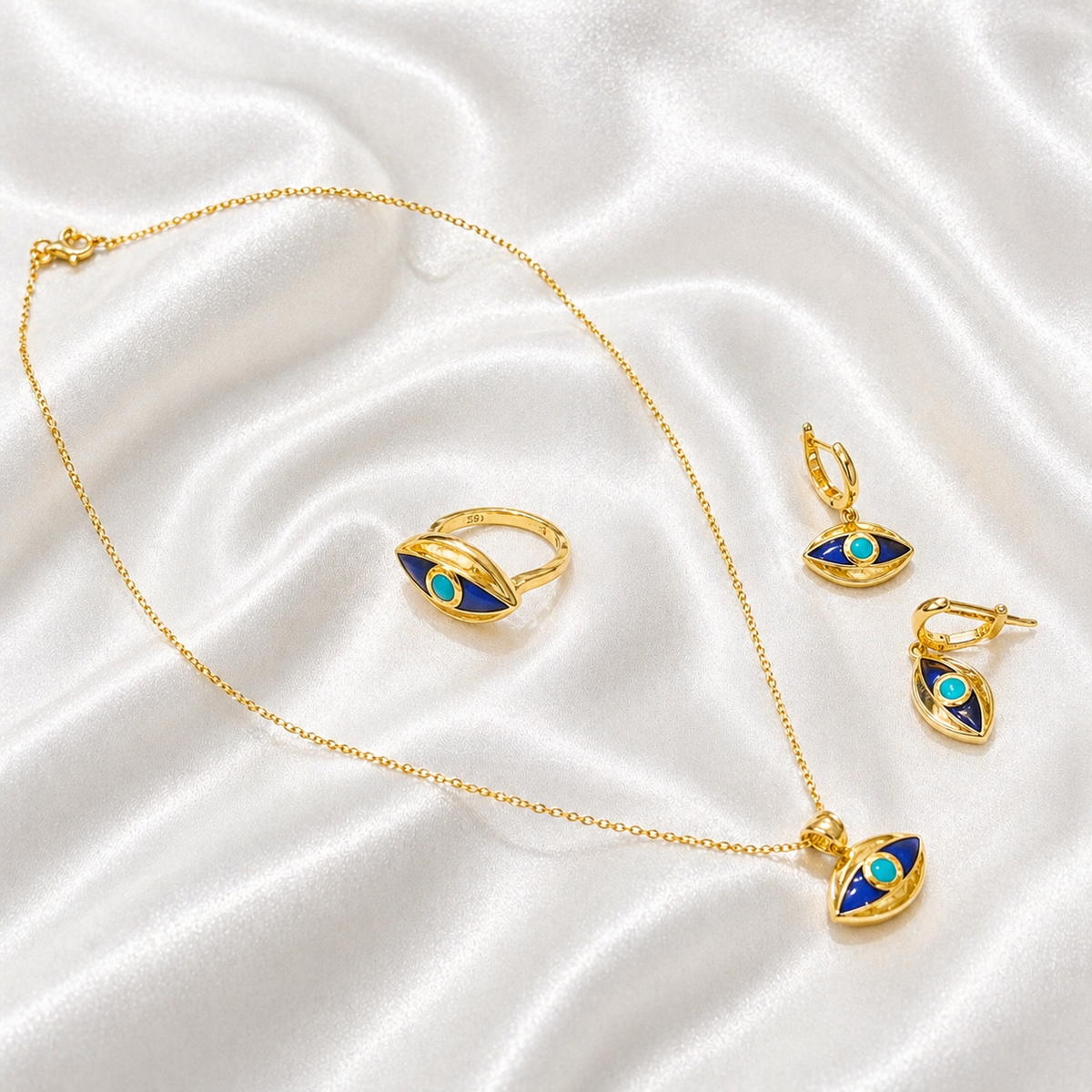 Evil Eye Set - 18k - image 2
