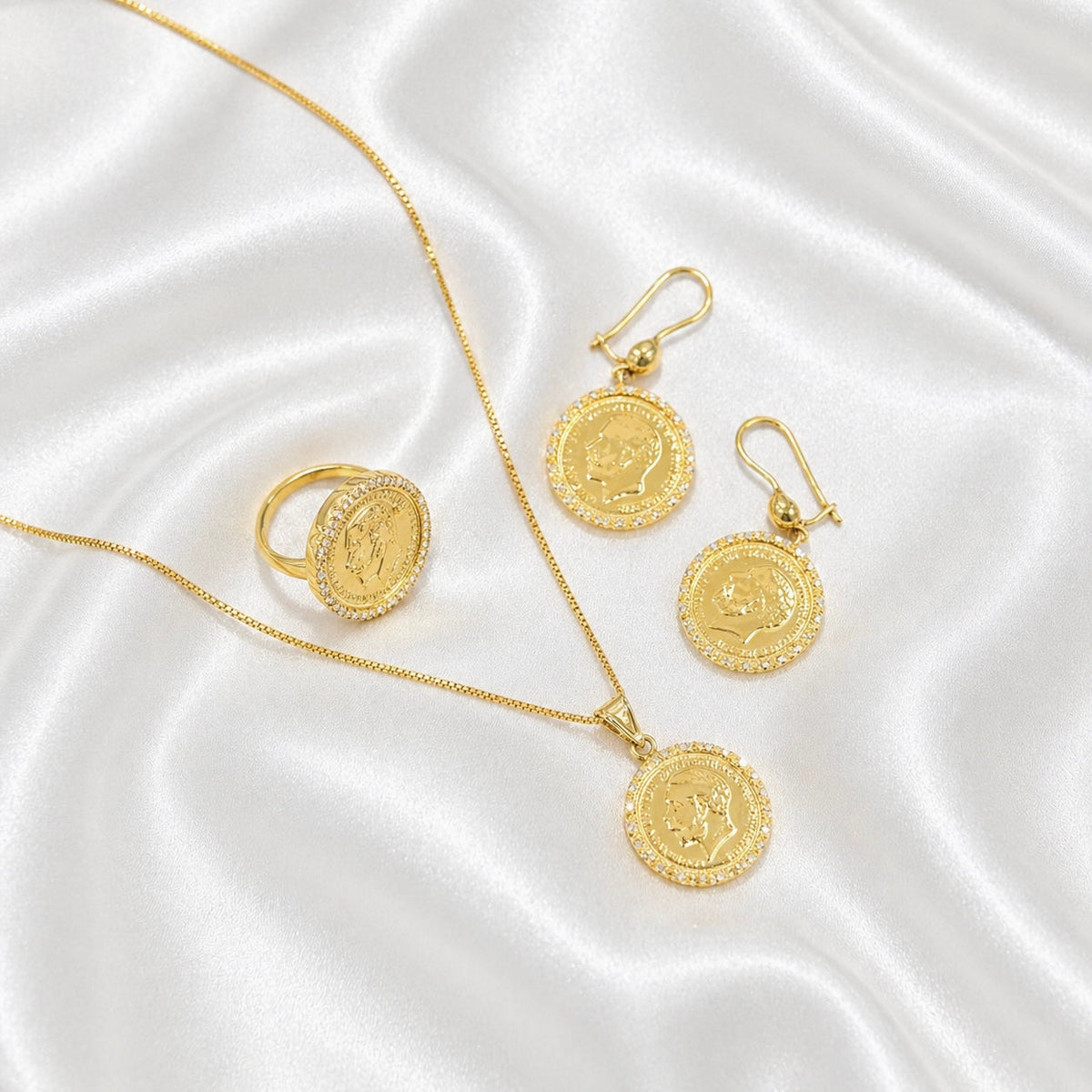 English Coins Half Set- 18K - image 2
